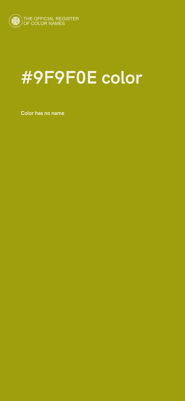 #9F9F0E color image