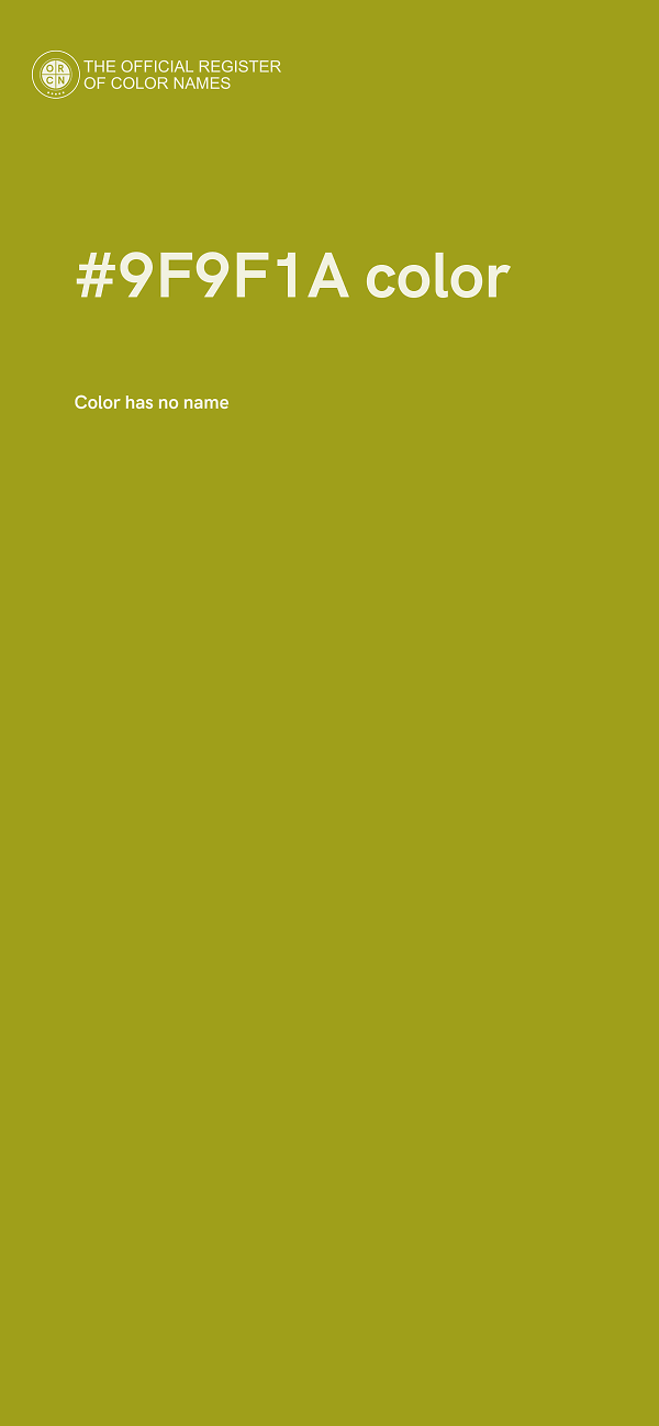 #9F9F1A color image