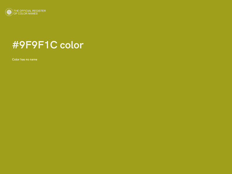#9F9F1C color image
