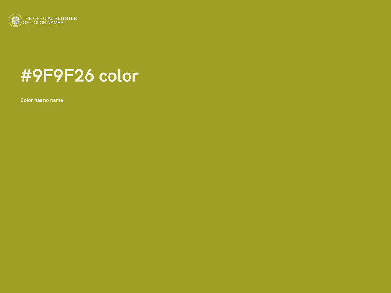 #9F9F26 color image