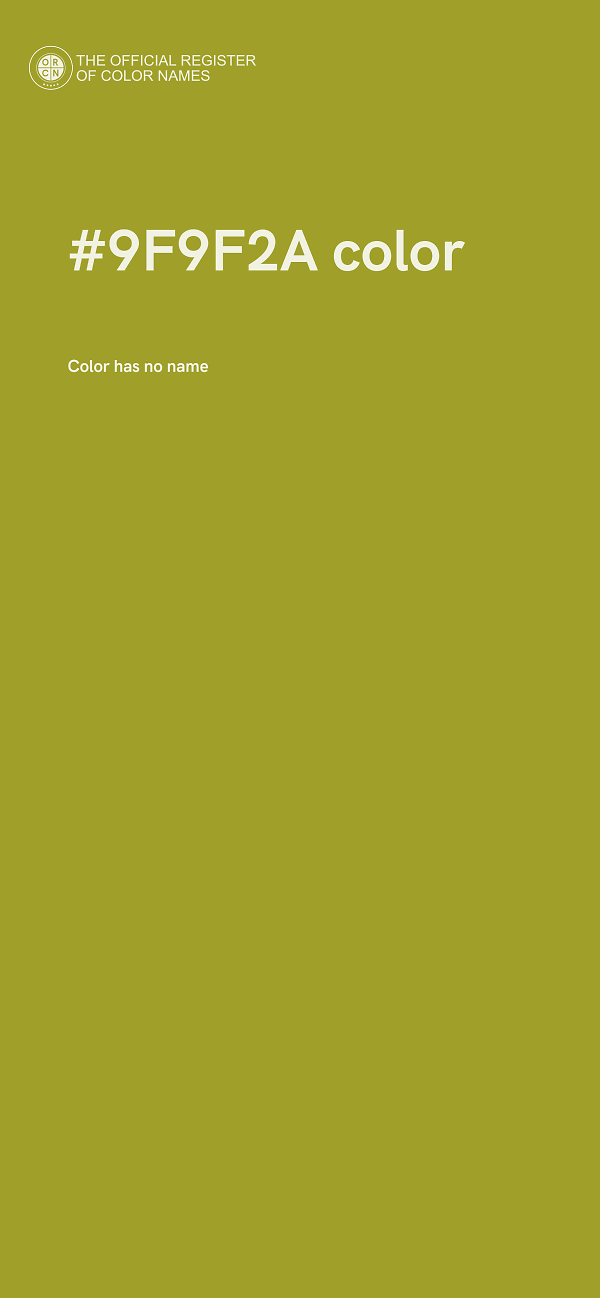 #9F9F2A color image
