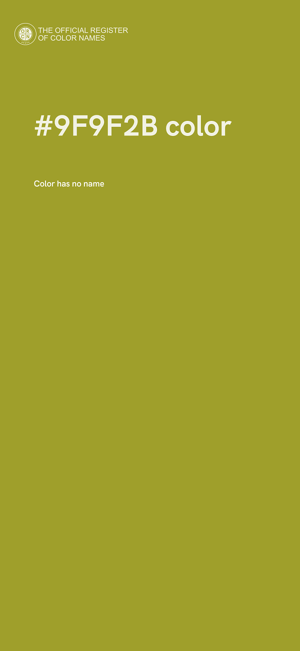 #9F9F2B color image
