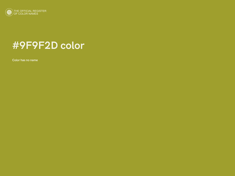 #9F9F2D color image