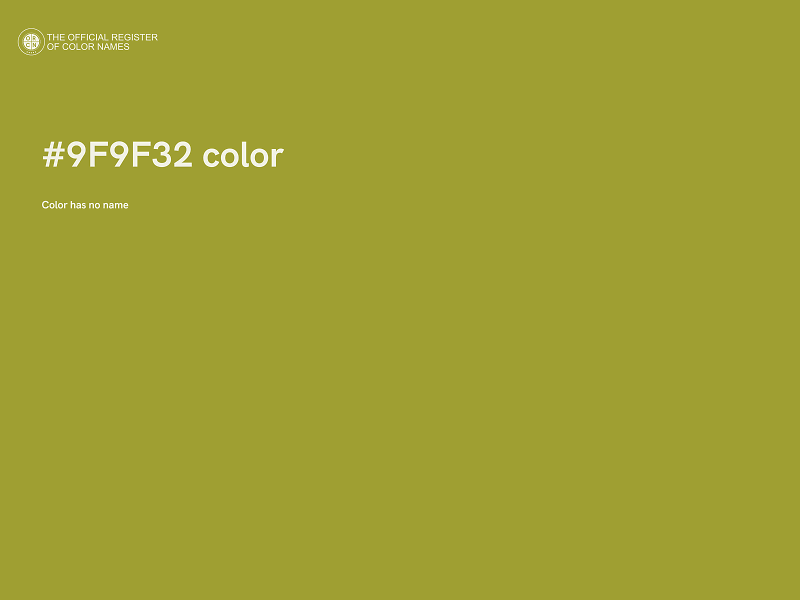 #9F9F32 color image