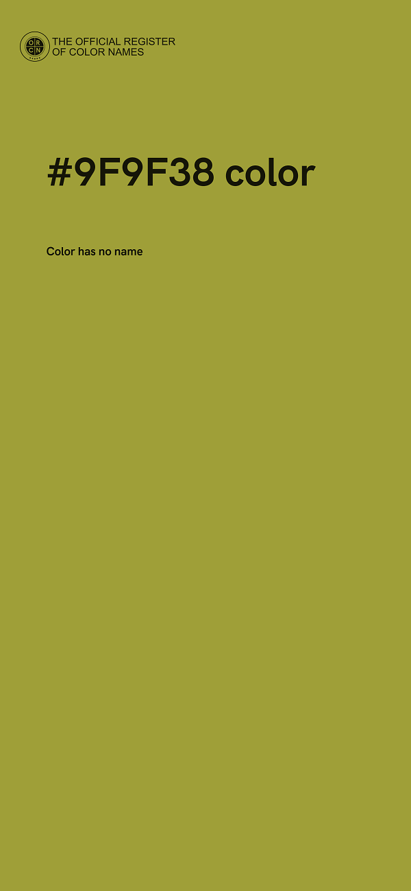 #9F9F38 color image