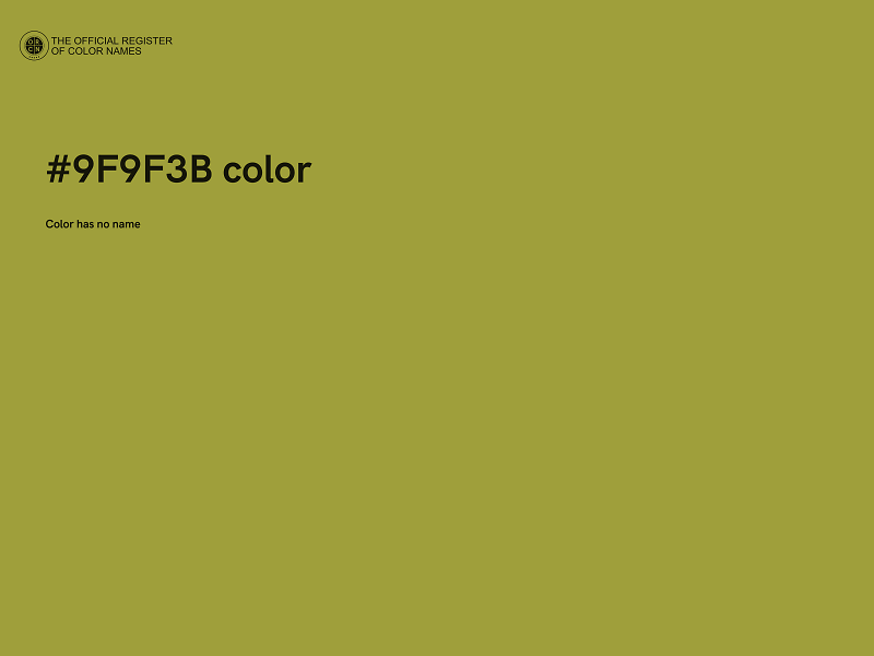 #9F9F3B color image