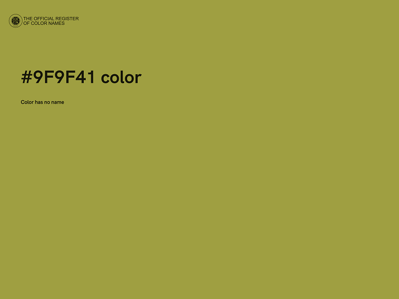 #9F9F41 color image