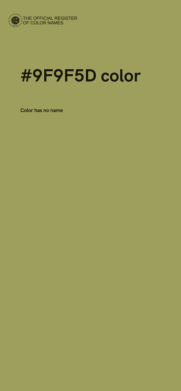 #9F9F5D color image