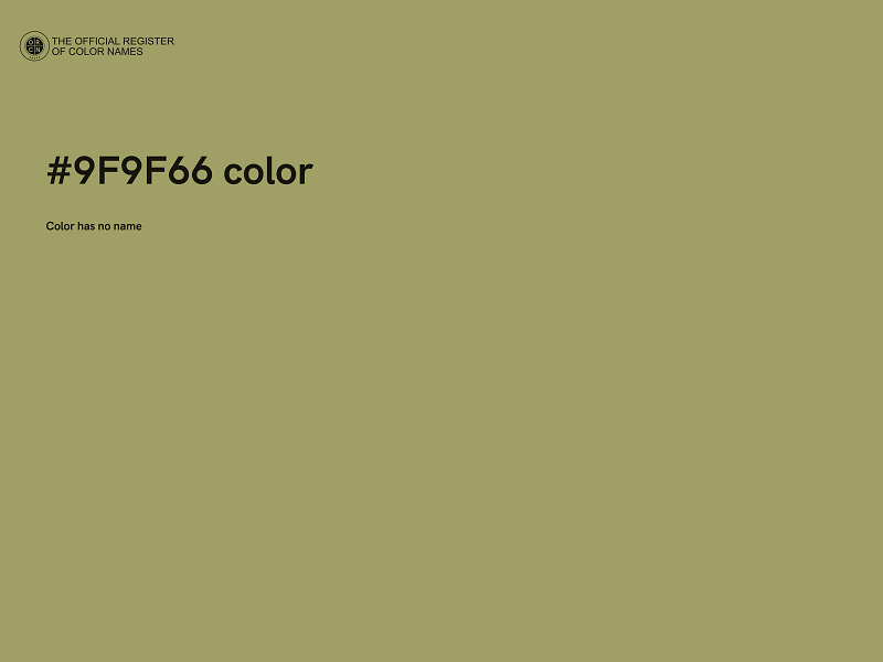 #9F9F66 color image