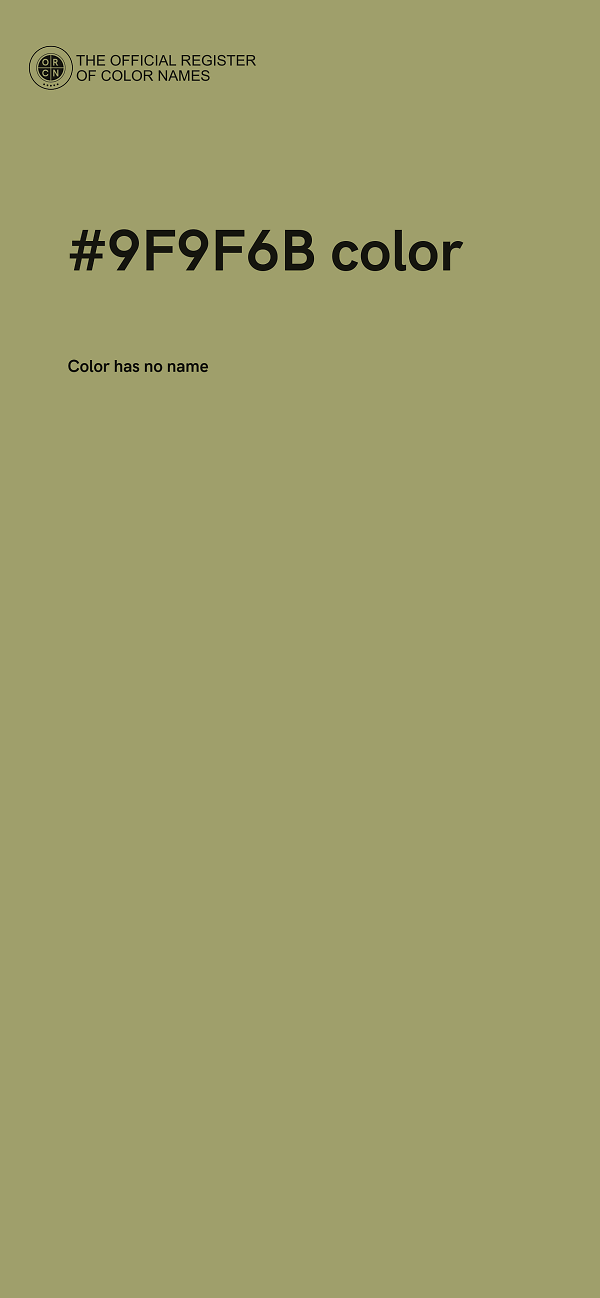 #9F9F6B color image