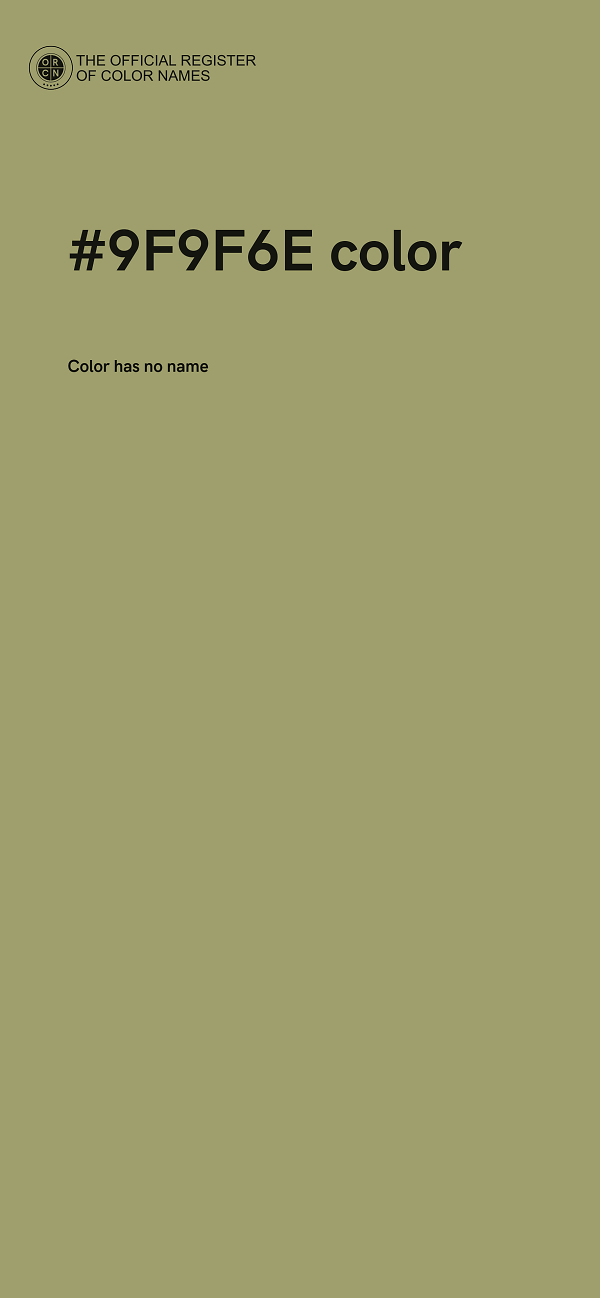 #9F9F6E color image