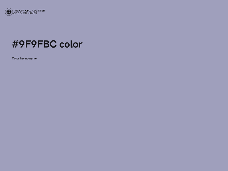 #9F9FBC color image
