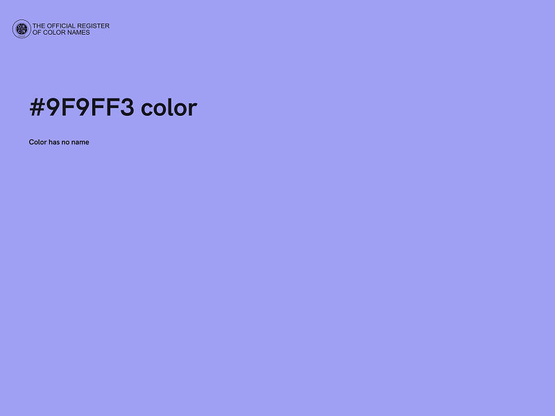 #9F9FF3 color image