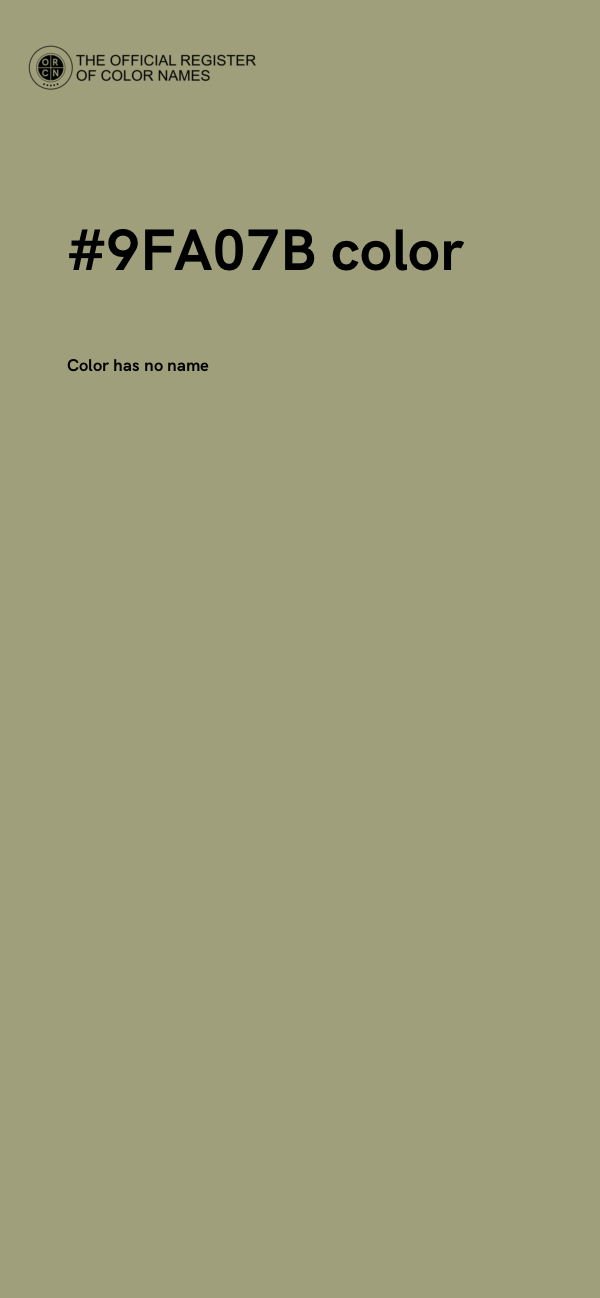 #9FA07B color image