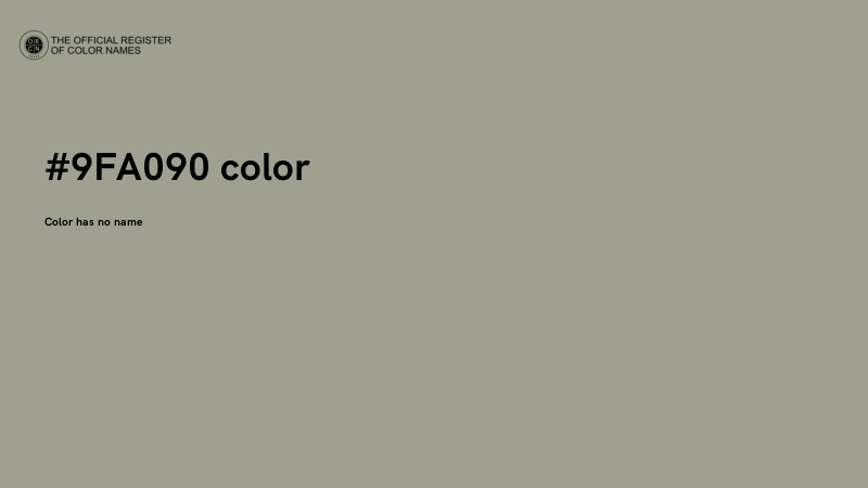 #9FA090 color image