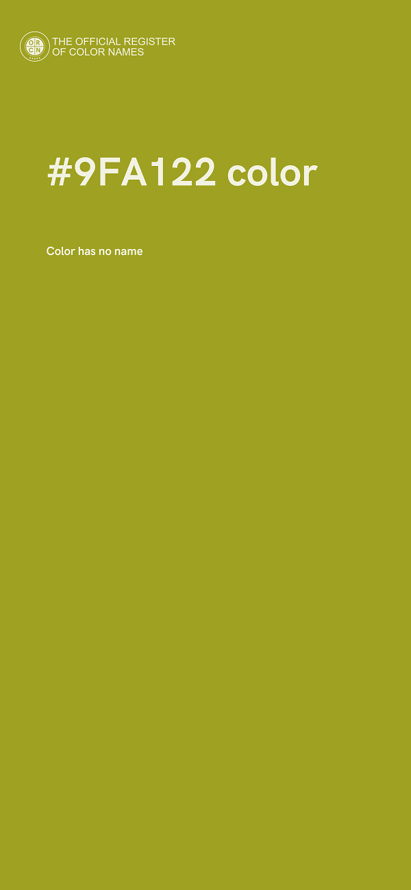 #9FA122 color image