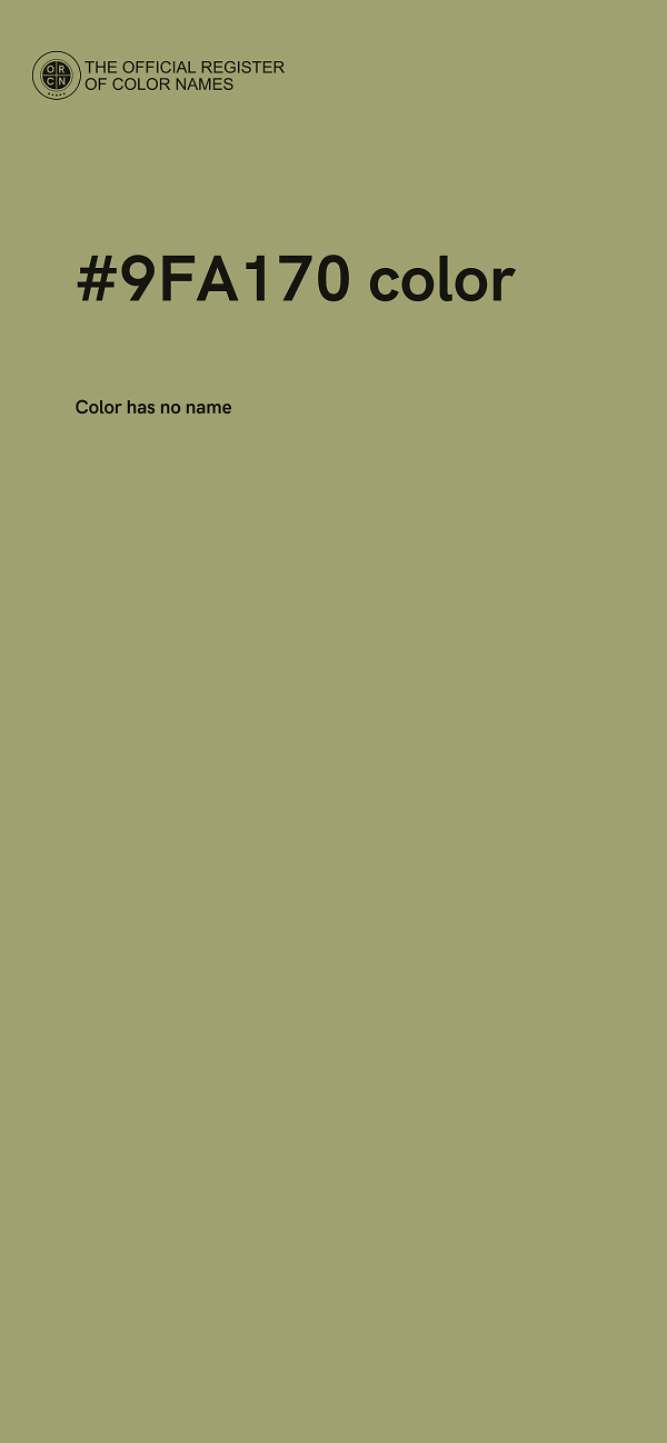 #9FA170 color image