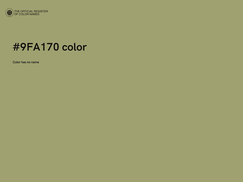 #9FA170 color image