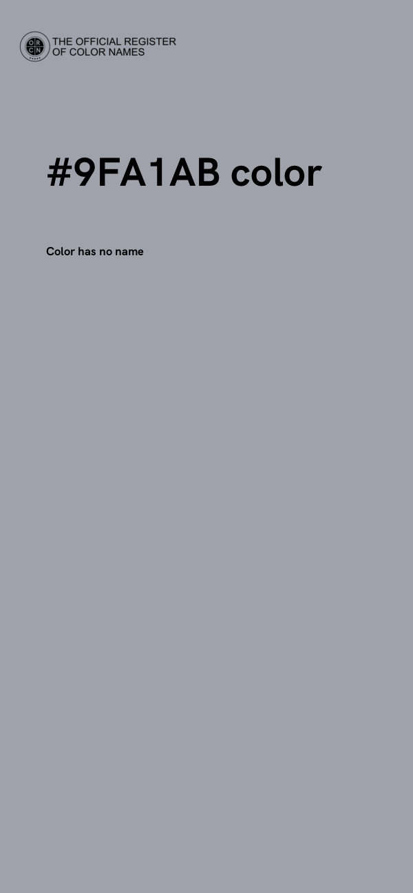 #9FA1AB color image