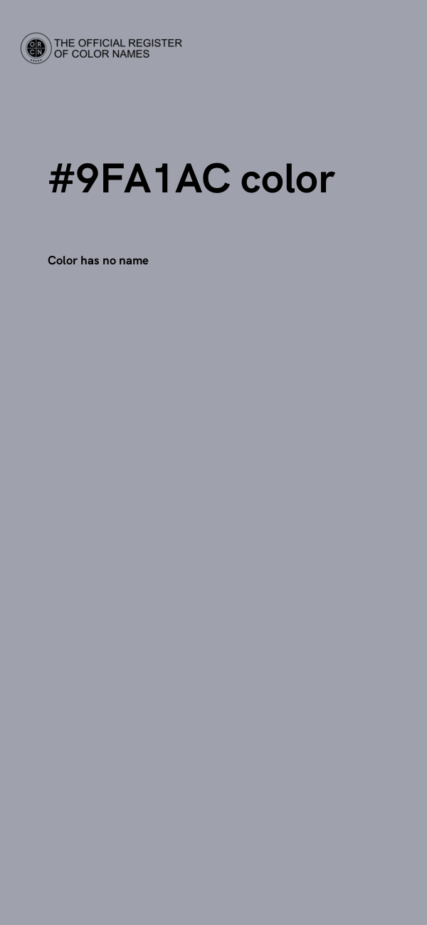 #9FA1AC color image