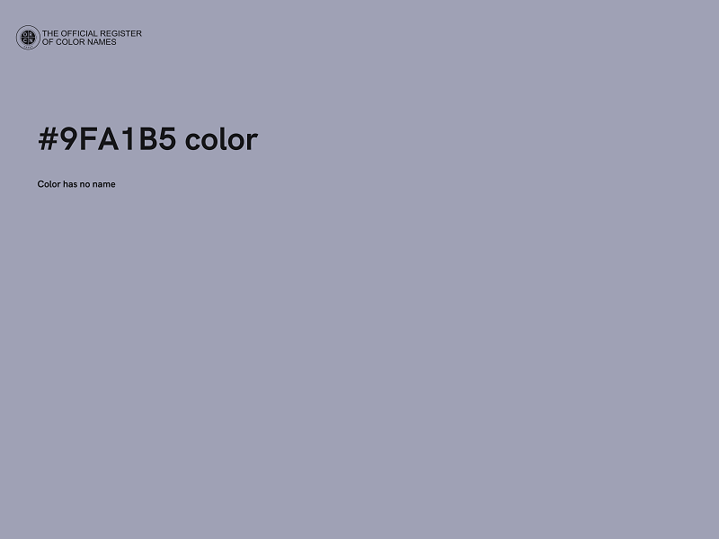 #9FA1B5 color image