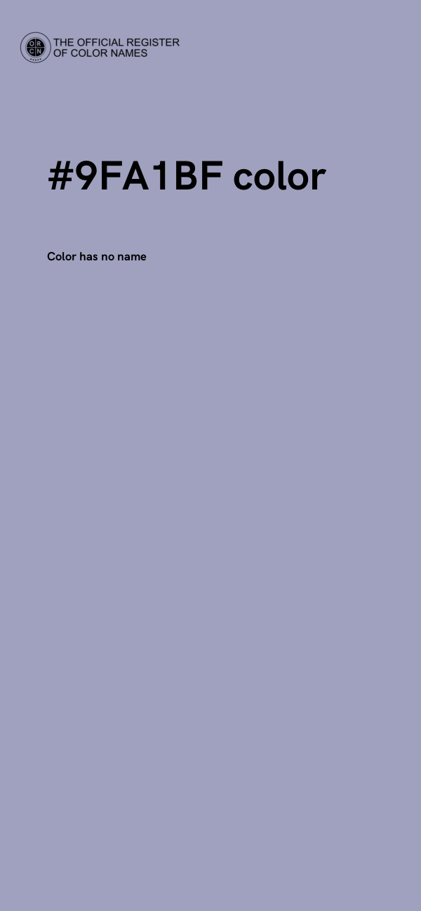 #9FA1BF color image
