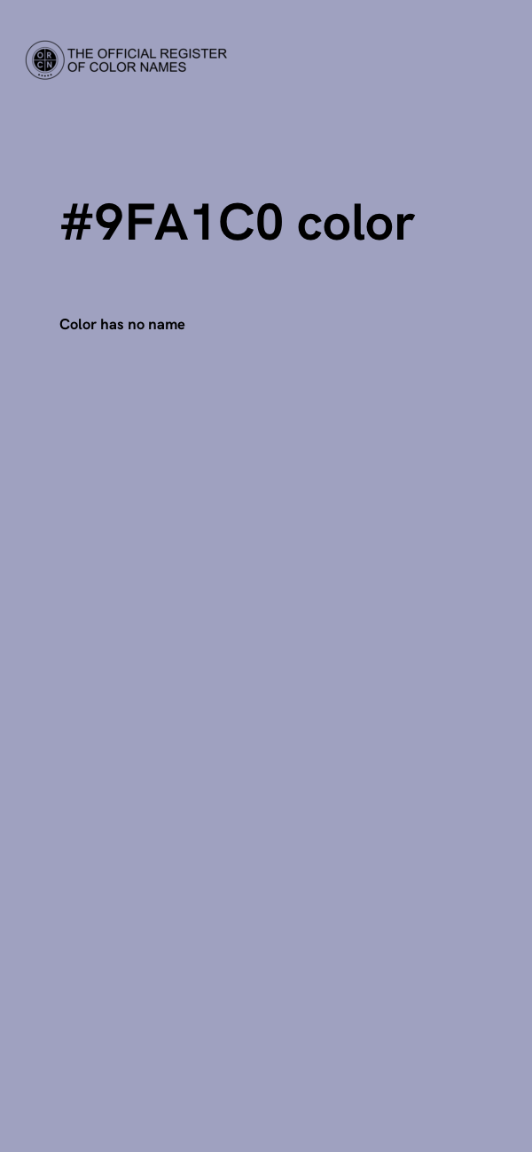 #9FA1C0 color image