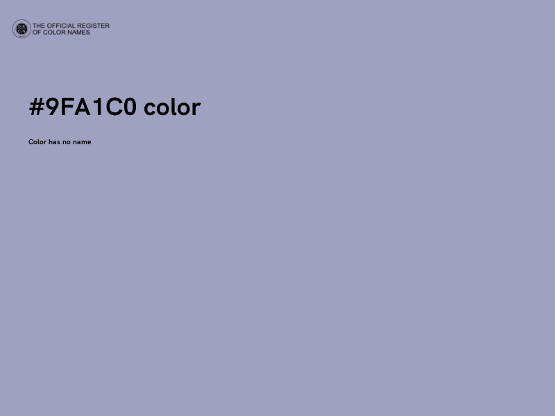 #9FA1C0 color image
