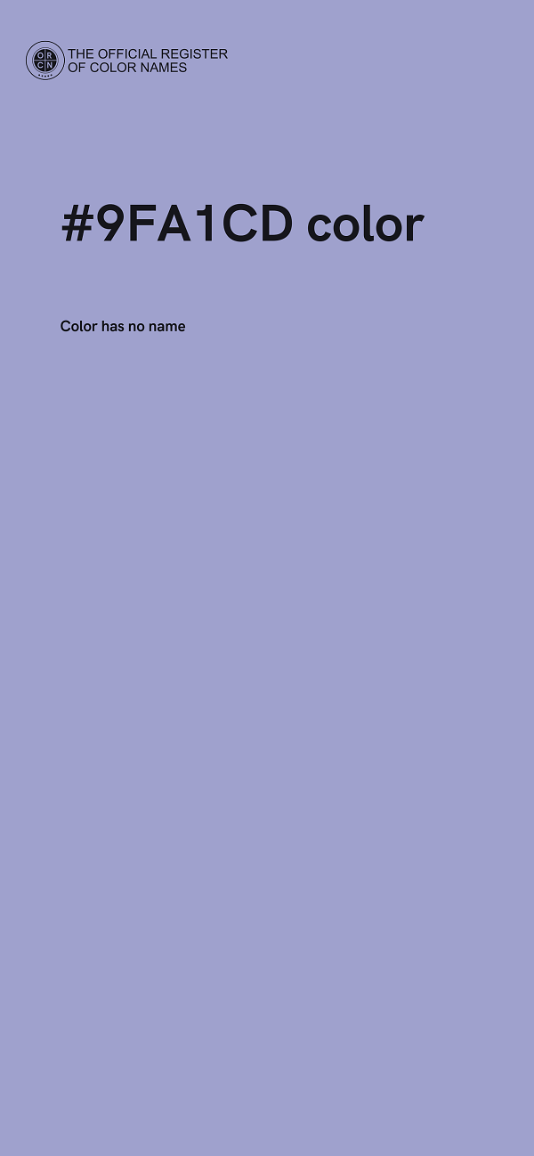#9FA1CD color image