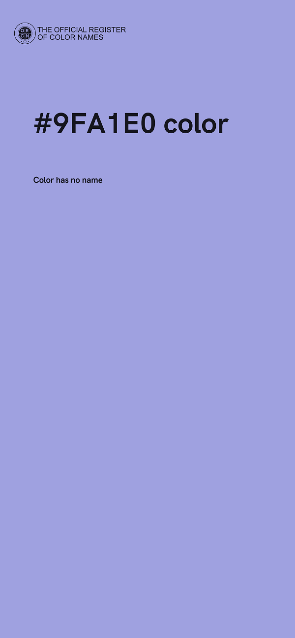 #9FA1E0 color image