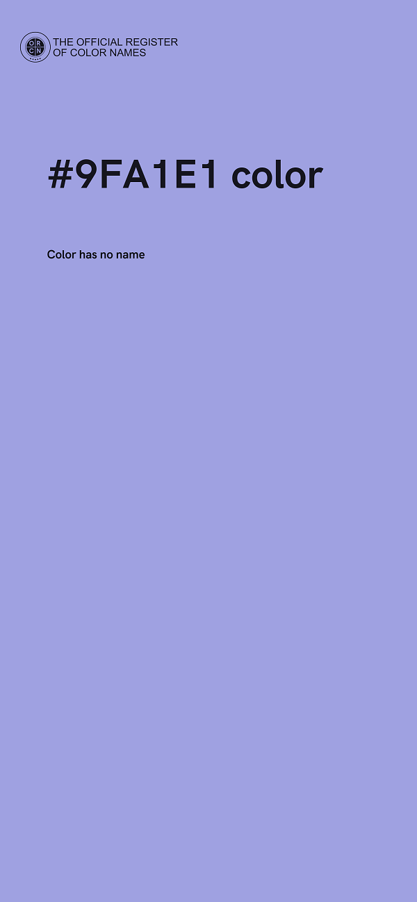 #9FA1E1 color image