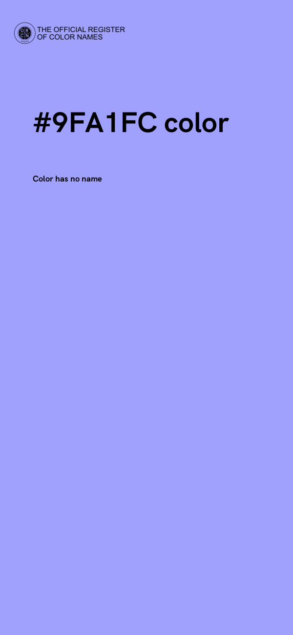 #9FA1FC color image