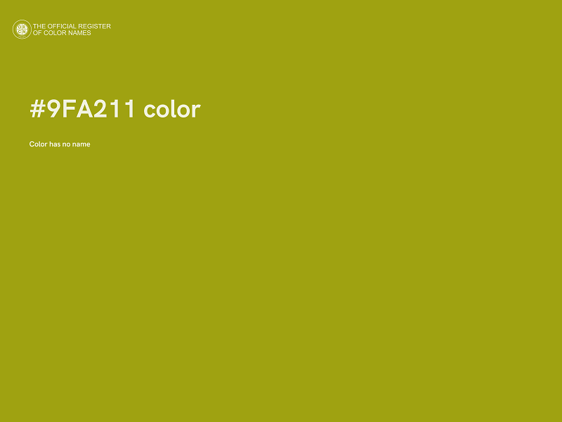 #9FA211 color image