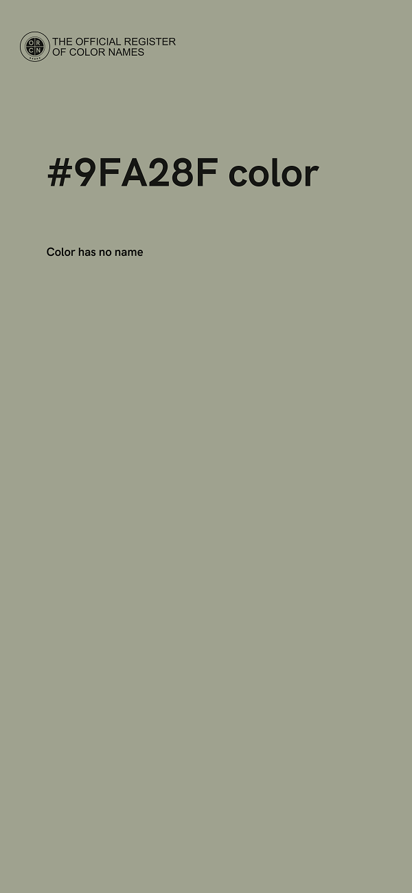 #9FA28F color image