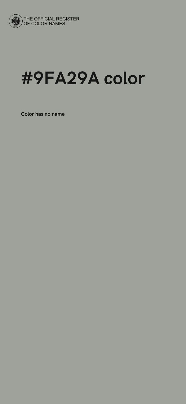 #9FA29A color image