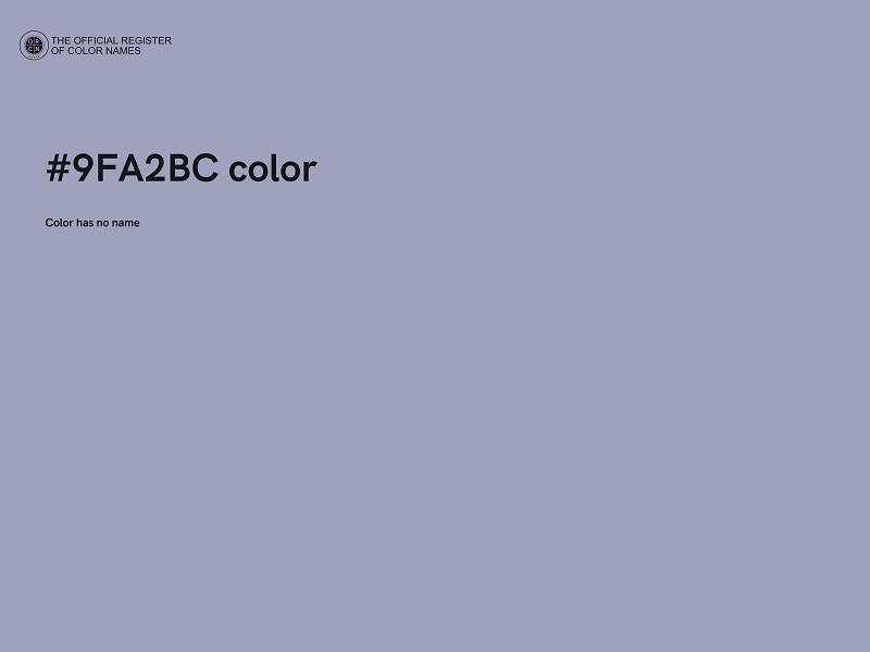 #9FA2BC color image