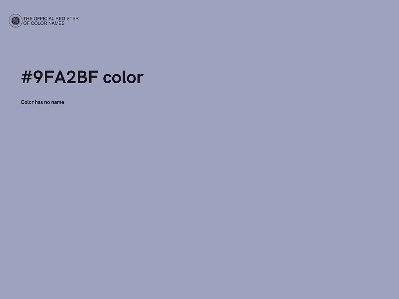 #9FA2BF color image