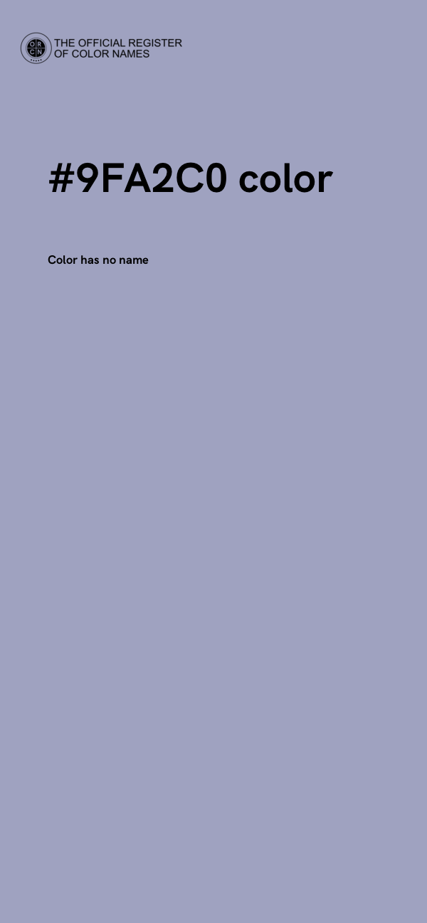 #9FA2C0 color image