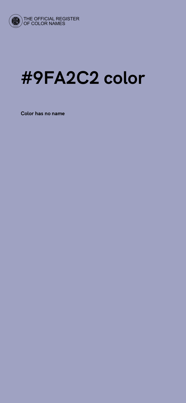 #9FA2C2 color image