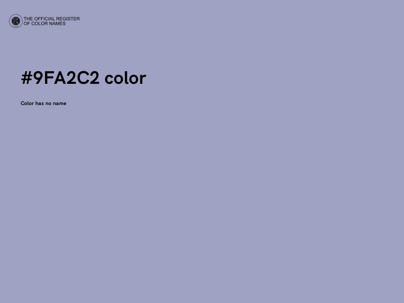 #9FA2C2 color image