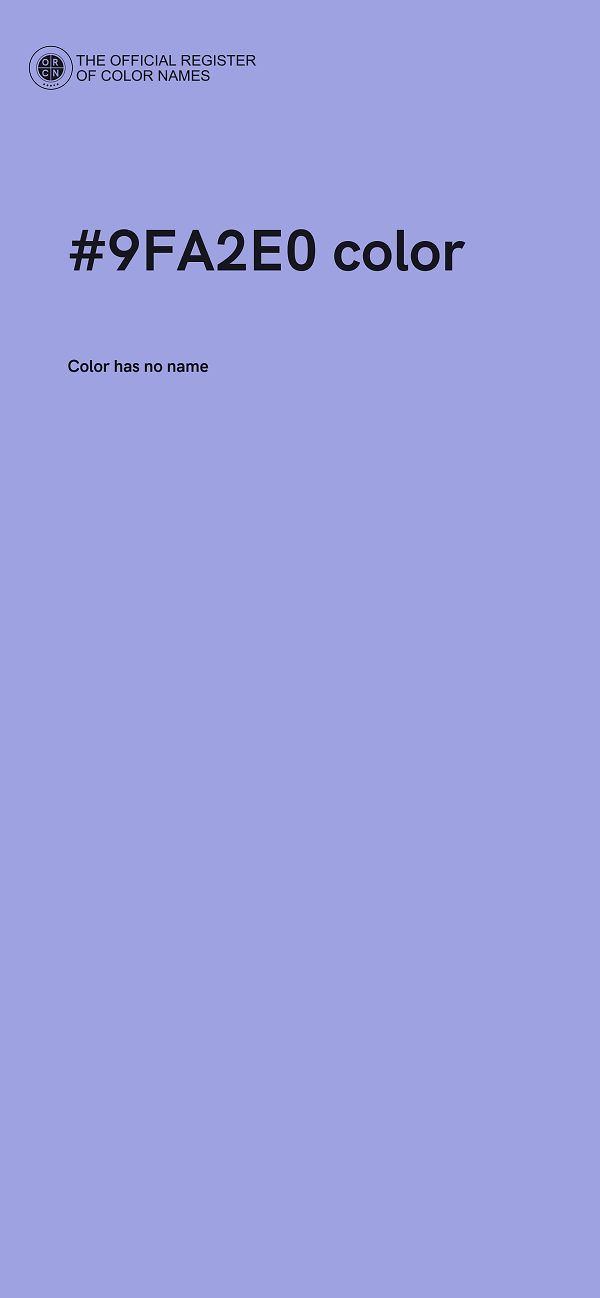 #9FA2E0 color image