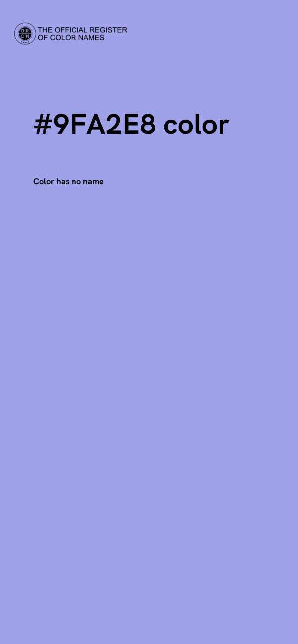 #9FA2E8 color image