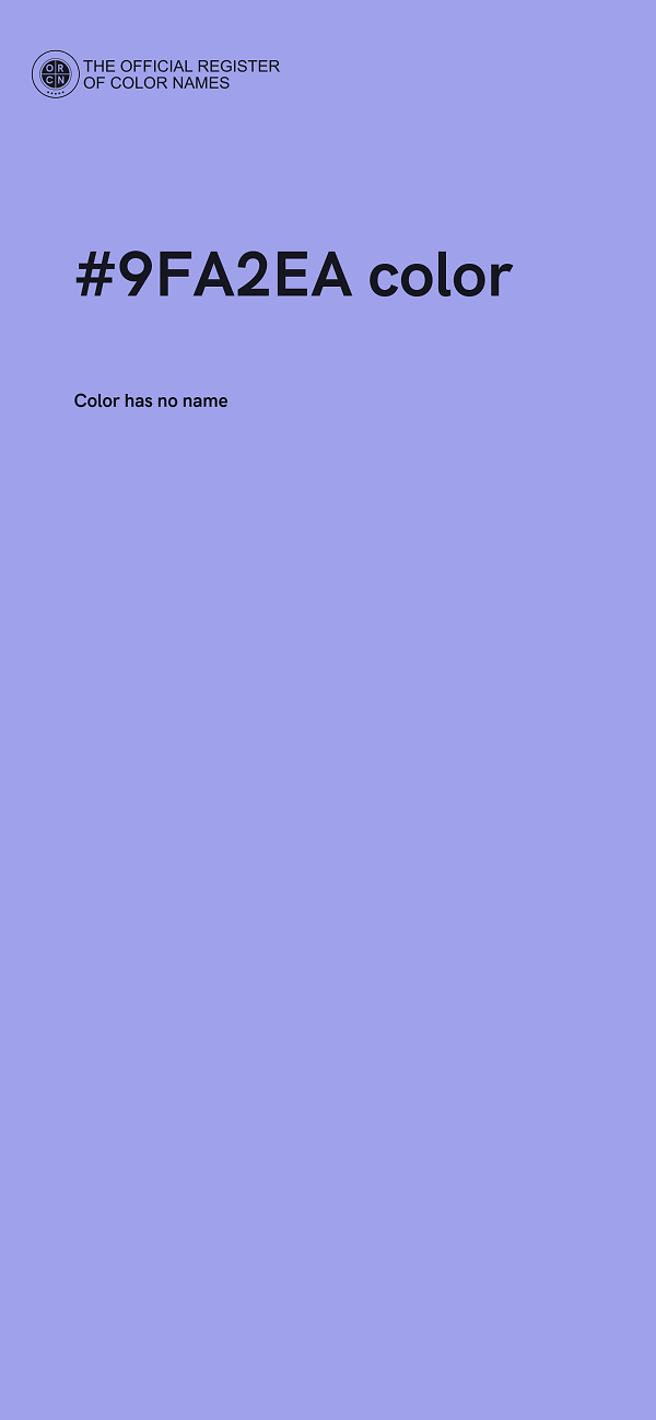 #9FA2EA color image