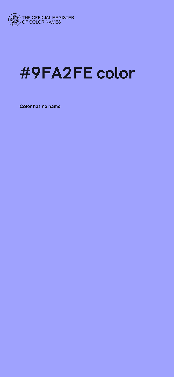 #9FA2FE color image