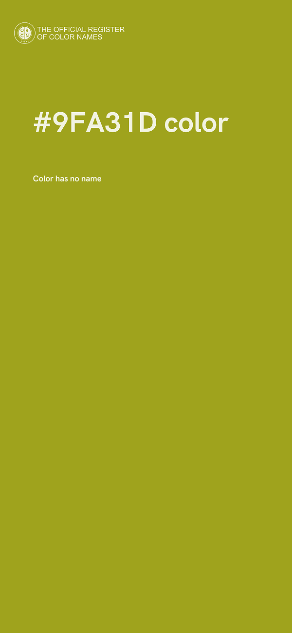 #9FA31D color image