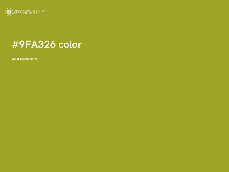 #9FA326 color image