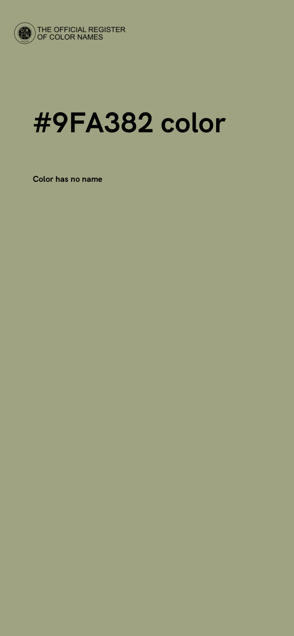 #9FA382 color image