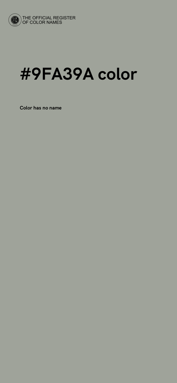 #9FA39A color image
