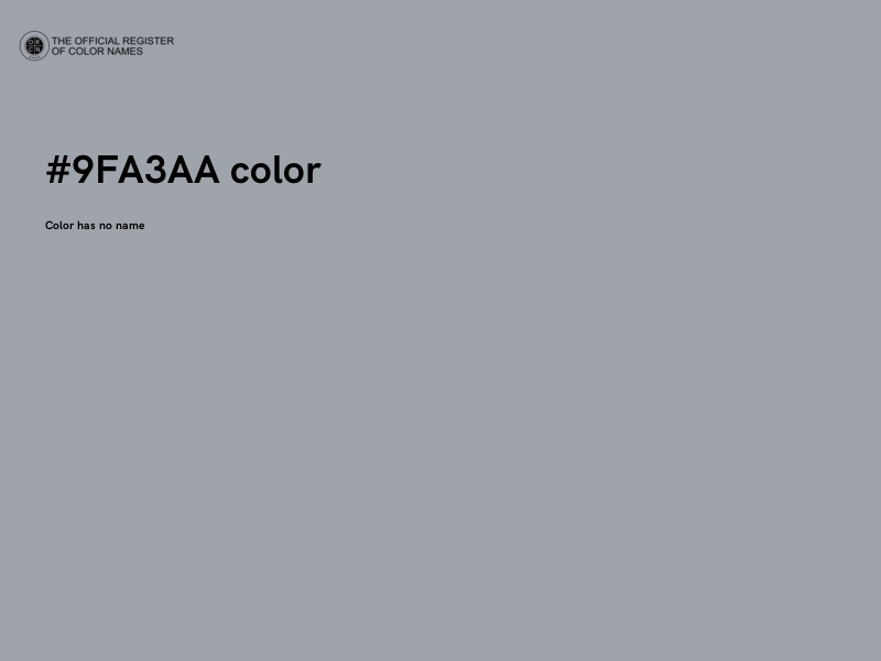 #9FA3AA color image