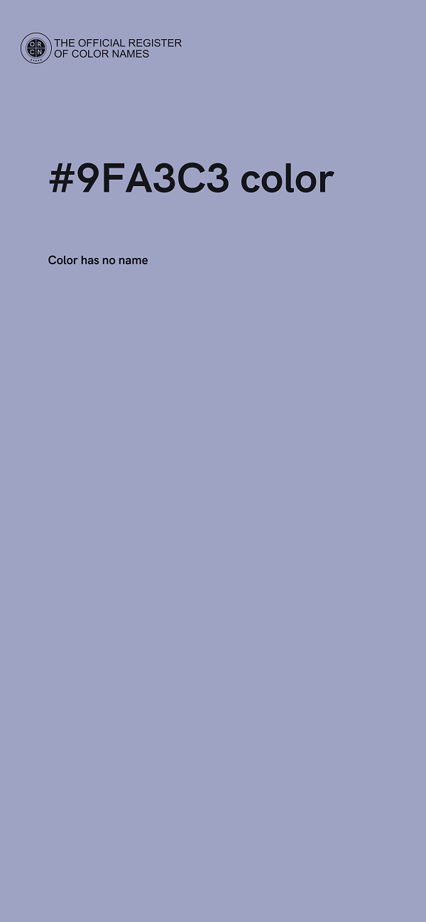 #9FA3C3 color image